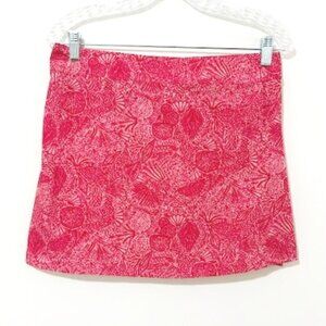 Rip Skirt Hawaii Pink Floral True Wrap Casual Classic Skirt Length 1 Size S